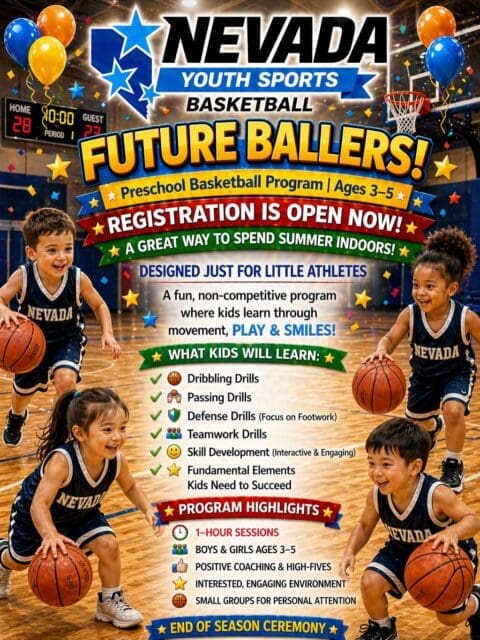 🔥 TWO NEW SUMMER PROGRAMS JUST DROPPED! 🔥
Looking for the perfect way to keep your little athlete active, smiling, and out of the Vegas heat this summer? ☀️➡️❄️
🏀 FUTURE BALLERS – Preschool Basketball (Ages 3–5)
⚾ THE GRIND – Indoor Tee Ball (Ages 3–6)
Both programs are designed specifically for young beginners to learn the fundamentals in a fun, positive, high-energy environment! 🙌
✅ Indoor air-conditioned facilities
✅ Beginner-friendly instruction
✅ Fun games & skill development
✅ Positive coaching & teamwork
✅ Great for boys & girls
✅ The perfect summer activity for little athletes!
Whether your child is learning to dribble, swing, run bases, or build confidence — NYS is creating an experience they’ll LOVE. ❤️
📍 Las Vegas, NV
🗓️ Limited spots available
🌐 Register now at: www.nysnevada.com